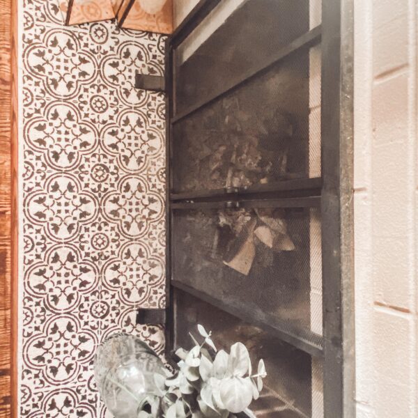 DIY Faux Fireplace Tile