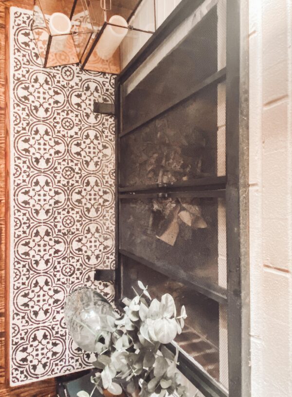 DIY Faux Fireplace Tile