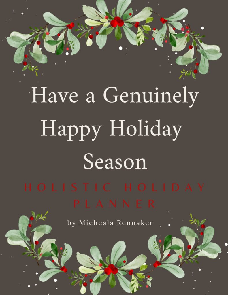 The Happy Holistic Holidays Planner
